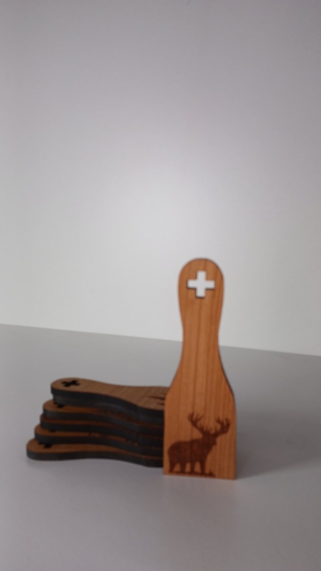 spatule à raclette ( cerf )